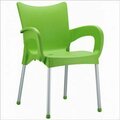 Compamia Romeo Resin Dining Arm Chair Apple Green, 4PK ISP043-APP